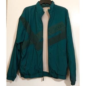 Vintage Green Adidas Windreaker Jacket